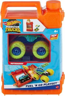 Набір HOT WHEELS MONSTER TRUCK "Заправся та їдь" + машинка Motosaurus HXT04