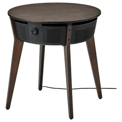 IKEA STARKVIND(805.019.51) стол с очистителем воздуха, шпон мореного дуба / темно-коричневый