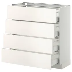 IKEA METOD / MAXIMERA (790.264.98) 4-дверный / 4-местный, белый / Веддинге белый