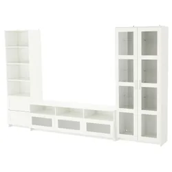 IKEA BRIMNES(592.782.32) комбинация для ТВ/стеклянная дверь, белый