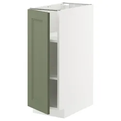 IKEA METOD(795.176.65) ST/полки, Biały/Axstad Greya -green