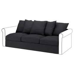 IKEA GRÖNLID(305.173.27) чехол на 3-местную секцию, Хилларед антрацит