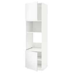 IKEA METOD(394.602.70) первый хай/микрофон 2др/пол, белый/Воксторп матовый белый