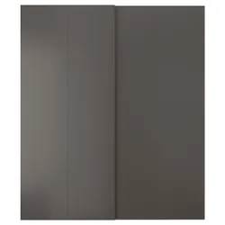 IKEA HASVIK(605.109.56) Розсувні двері, темно-сірий