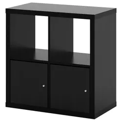 IKEA KALLAX(792.782.69) книжный шкаф с дверцами, Черно-коричневый