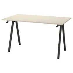 IKEA TROTTEN(894.295.50) стол письменный, бежевый / антрацит