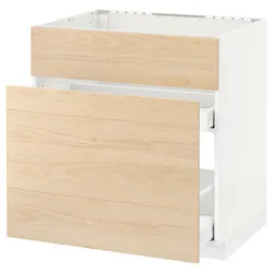 IKEA METOD / MAXIMERA(692.158.47) одна штука от злотых + 3 штуки / 2 штуки, белый / светлый ясень Аскерсунд узор