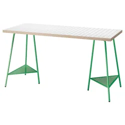 IKEA LAGKAPTEN / TILLSLAG(895.084.44) рабочий стол, белый антрацит/зеленый