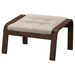 IKEA POÄNG(995.020.26) подставка для ног, коричневый/Gunnared бежевый