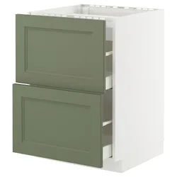 IKEA METOD / MAXIMERA(695.174.87) Sza St Pł/2FR/2SZU, Biały/Axstad Greya -green