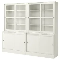 IKEA HAVSTA(195.348.80) комбінація розсувних скляних дверей, білий