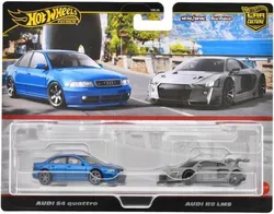Культурні автомобілі преміум-класу HOT WHEELS, комплект із 2 шт.: Audi S4 Quattro/Audi R8 LMS JDY82