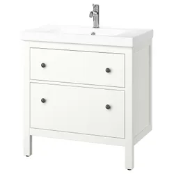 IKEA HEMNES / ORRSJÖN(695.467.91) тумба під умивальник з ящиками/мийкою/змішувачем, білий