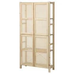 IKEA IVAR(093.195.84) книжный шкаф с дверцами, сосна