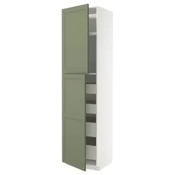 IKEA METOD / MAXIMERA(095.173.10) Шкаф 2 -й двери/4szufl, Biały/Axstad Greya -green