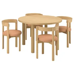 IKEA STOCKHOLM 2025 / STOCKHOLM 2025(695.800.06) Стол и 4 стула, Okl Oak/Oak Skin