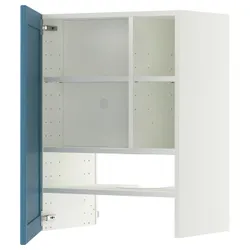 IKEA METOD(496.018.06) Капот -up шафа з полицею/дверима, Biały/Lerhyttan Blue