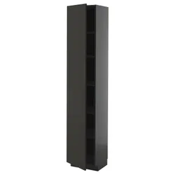 IKEA METOD(995.867.28) Високі шафи/полиці, Чарнозарій/Ніккебо матовий антрацит