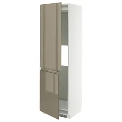 IKEA METOD(495.767.22) SZ LODM или ZAMR с 2CH, белый/voxtorp Gloss Dark -Brown