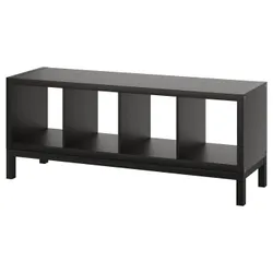 IKEA KALLAX(294.426.63) полиця з опорною рамою, чорно-коричневий/чорний