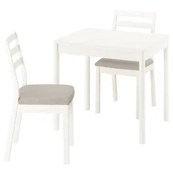 IKEA TONSTAD / TONSTAD(795.965.87) стіл і 2 стільці, крем/крем Фрідтуна світло-беж