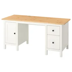 IKEA HEMNES(205.350.44) рабочий стол, белая морилка/светло-коричневый