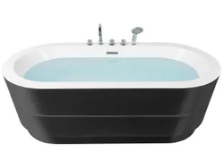 Отдельностоящая ванна с арматурой 170 x 80 см черная EMPRESA