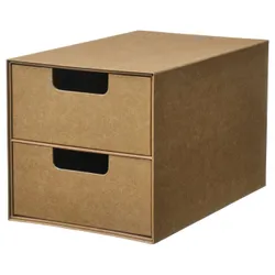 IKEA GÄRDESGÅRD(605.969.31) мини -комол 2 ящики, естественный