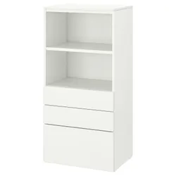 IKEA SMÅSTAD / PLATSA(094.205.15) стойка, белый белый / с 3 ящиками