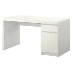 IKEA MALM (602.141.59) Письменный стол, коричневое пятно, ясень