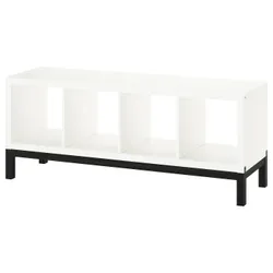IKEA KALLAX(794.426.65) полиця з опорною рамою, Білий чорний