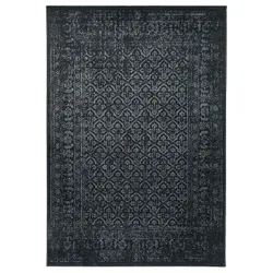 IKEA KYNDBY(304.531.46) килимок з коротким ворсом, патинований сірий / квітковий візерунок