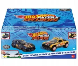 Набір із 2 машинок HOT WHEELS PULL-BACK SPEEDERS: MUSCLE AND BLOWN та PORSCHE 914 HWH54