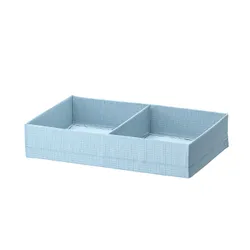 IKEA STUK (904.939.17) коробка с отделениями, серо-голубой