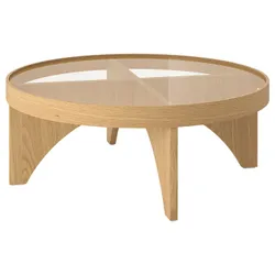 IKEA STOCKHOLM 2025(205.865.52) кофейный столик, Okl Oak Glass