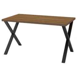IKEA SKÅLSTA(996.082.64) стол, ореховая/x -обрабатывая черная серая