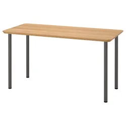 IKEA ANFALLARE / ADILS(794.176.99) стол письменный, бамбук / темно-серый