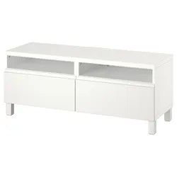 IKEA BESTÅ(594.200.04) Тумба под ТВ с выдвижными ящиками, белый/Вестервикен/Стуббарп белый