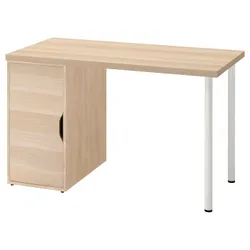 IKEA LAGKAPTEN / ALEX(195.214.39) письмовий стіл, біла пляма/імітація дуб білий