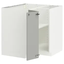IKEA METOD(495.847.41) Угловой шкаф с полкой, Biały/Havstorp Light Grey