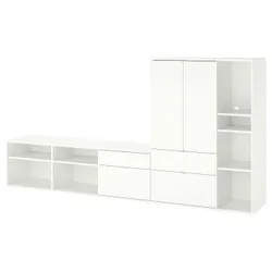 IKEA VIHALS(195.211.75) Комбинация телевизора и полки, белый