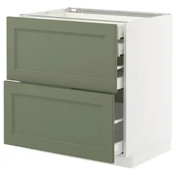 IKEA METOD / MAXIMERA(695.181.80) STJ 2FR/2N/WED/W., Biały/Axstad Greya -green