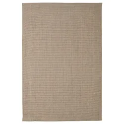 IKEA VODSKOV(405.123.86) килимок гладкий, натуральний / світло-сірий