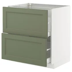 IKEA METOD / MAXIMERA(495.182.56) STJ 2FR/2W смотрит, Biały/Axstad Greya -green