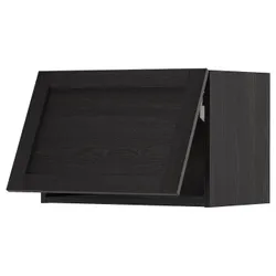 IKEA METOD(393.917.38) навісна шафа поз, чорний / Lerhyttan чорний тонований