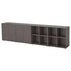 IKEA EKET(494.907.52) комбинация шкафов с ножками, темно-серый/темно-серый