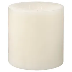 IKEA GRÄNSSKOG(005.291.24) тверда свічка без запаху, 3 гноти, білий