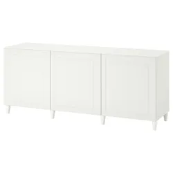 IKEA BESTÅ(293.848.99) сочетание с дверью, белый / Смевикен / Каббарп белый