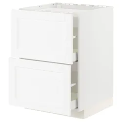 IKEA METOD / MAXIMERA(394.734.04) квартира / 2-спальна / 2-спальна шафа, Enköping білий / ефект білого дерева