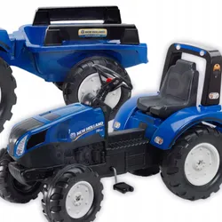 Великий педальний трактор FALK New Holland із причепом на 3 роки